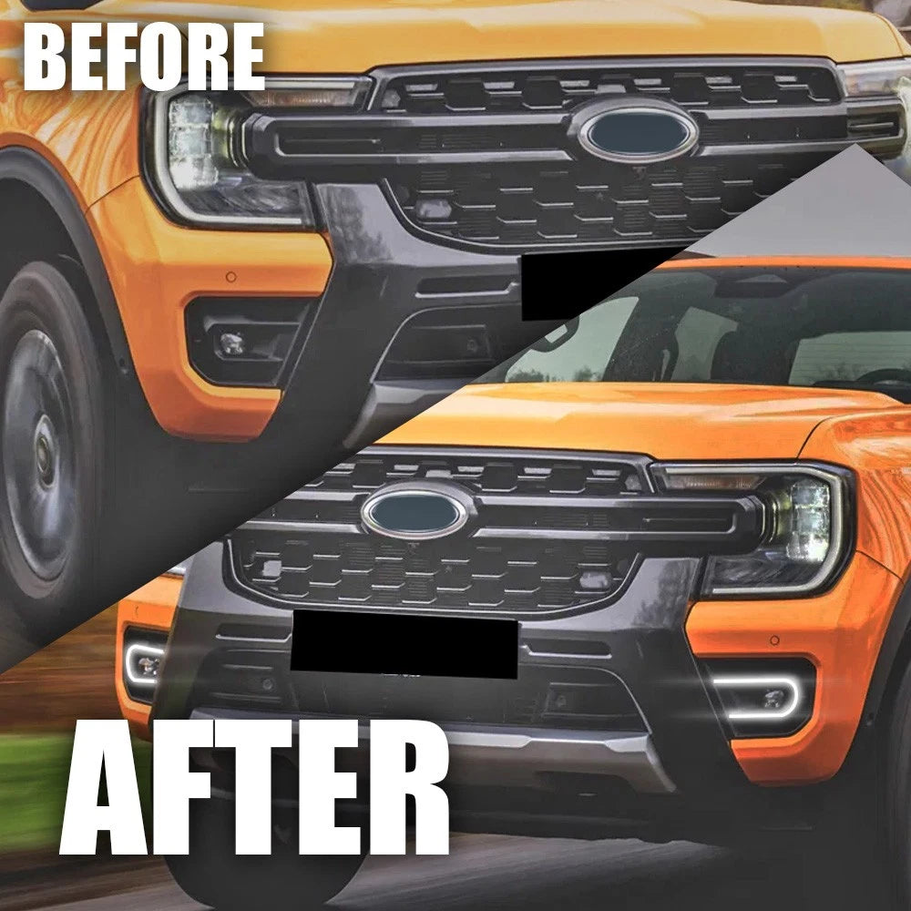 LED DRL Fog Light with Turn Signal for Ford Ranger Wildtrak (2022–2023)