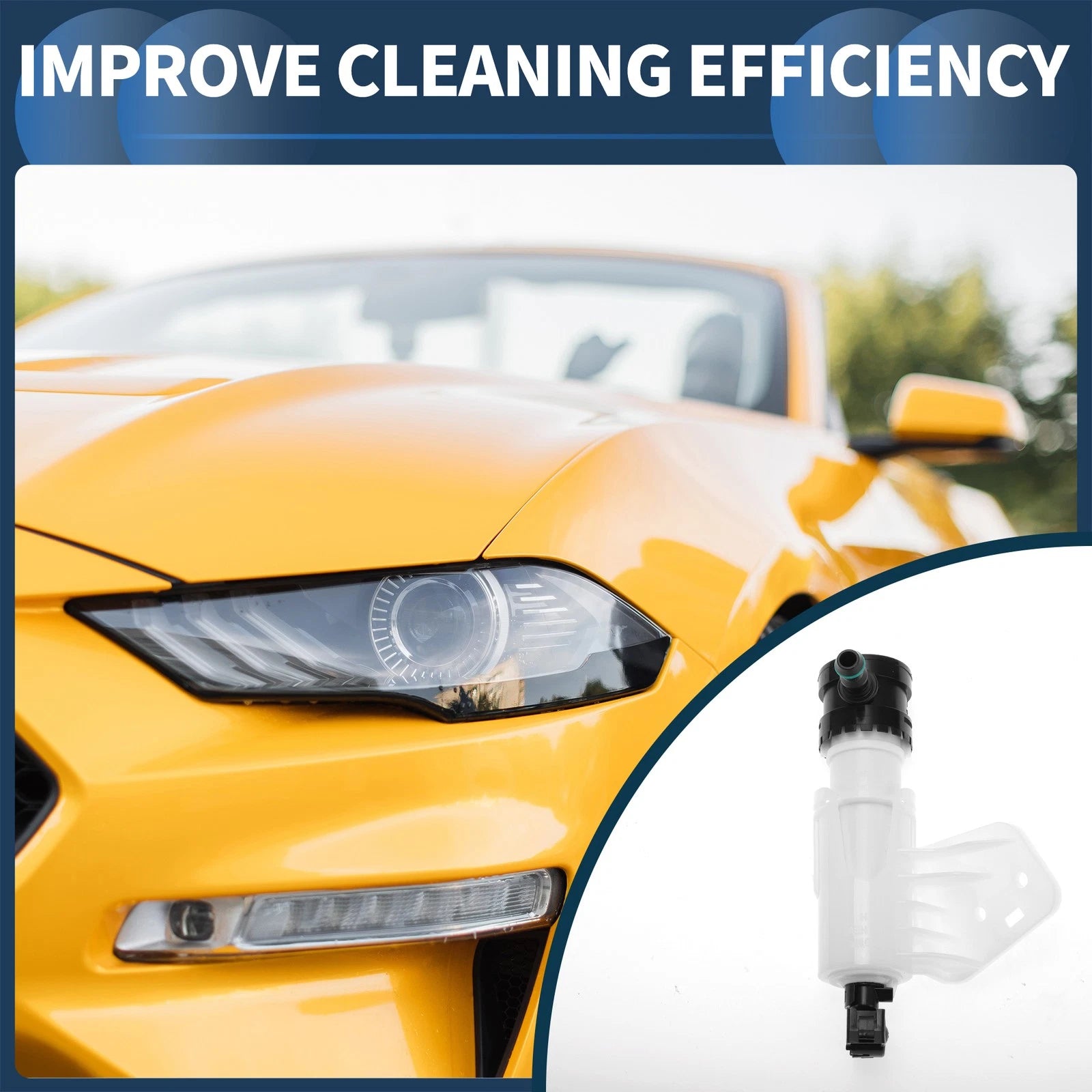 Front Driver Side Headlight Washer Nozzle Replacement for Hyundai Sonata (2015–2019)