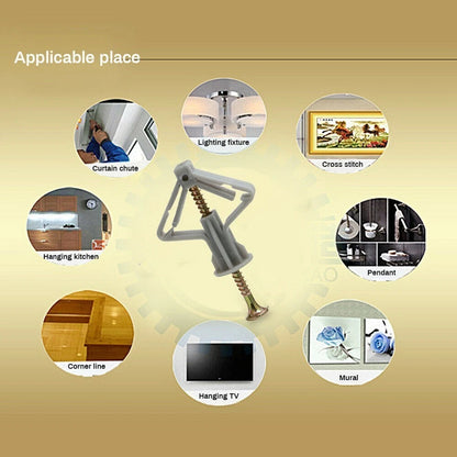 Self-Drilling Drywall Anchor Kit for Hollow Walls