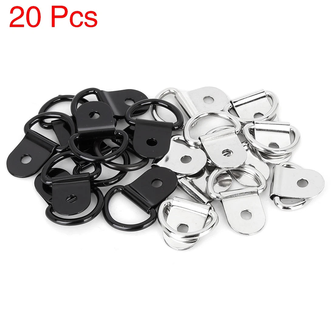 Tie Down Anchors 20pcs Black D Ring for Car Trailer Truck Cargo (20–30)