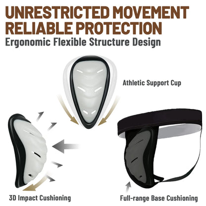 Elastic Groin Guard for Boxing Sanda MMA Taekwondo (No Part Numbers)
