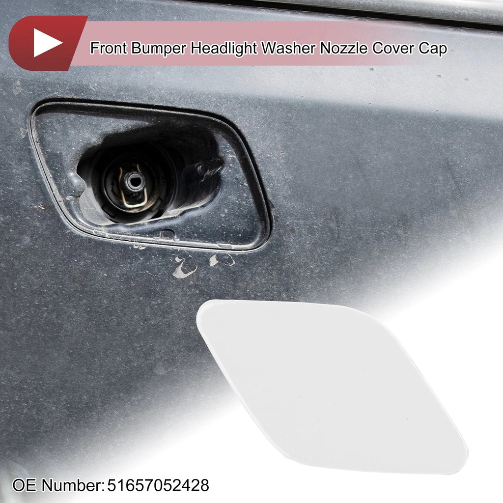 Front Right Bumper Trim Nozzle Cover for BMW X6 (2008–2014) White