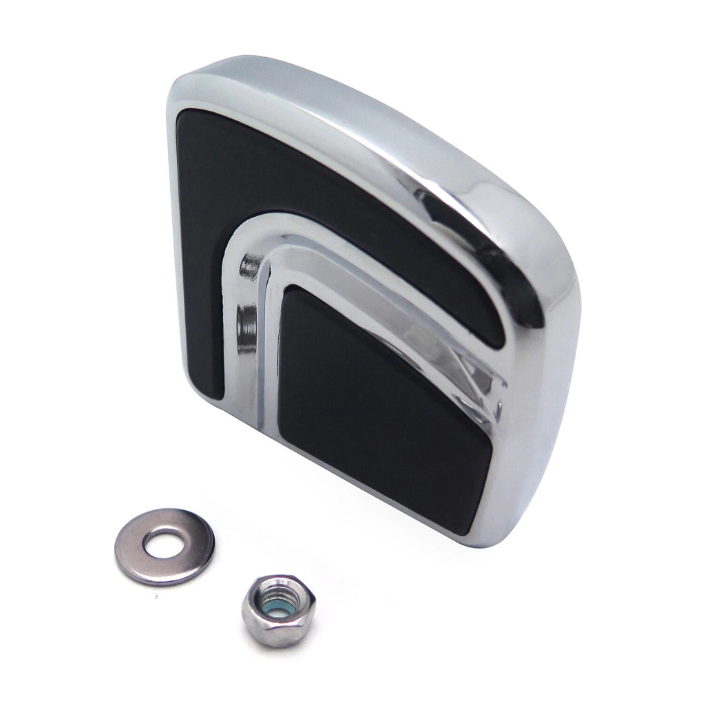 Chrome Airflow Brake Pedal Pad for Harley Dyna Wide Glide (2012–2017)