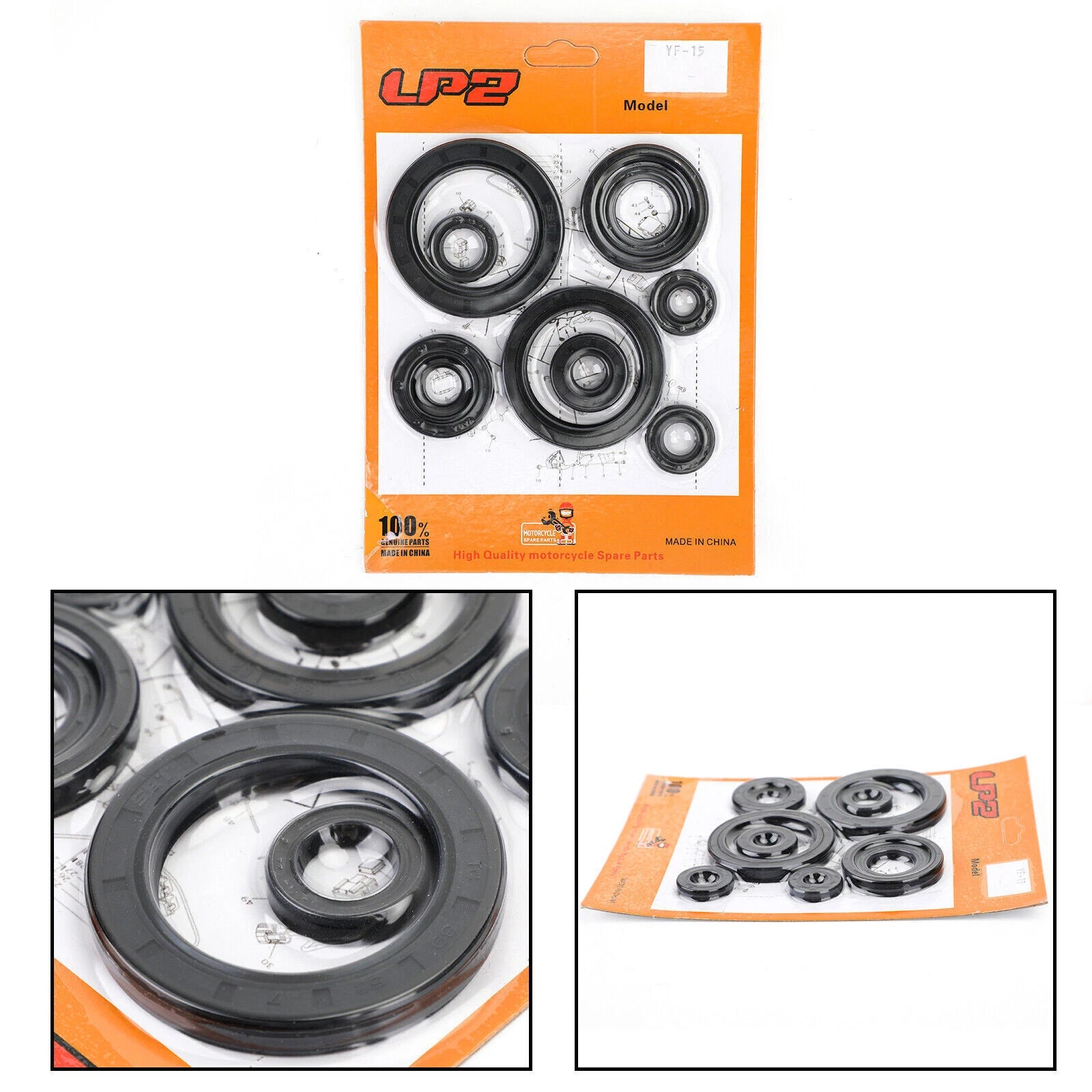 10pcs Engine Oil Seal Crankcase Kit for Honda CRF450R (2002–2006)