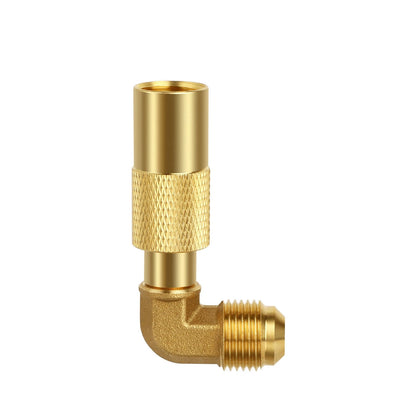 Propane Elbow Adapter for 3/8" Male Flare Connection (Brass)