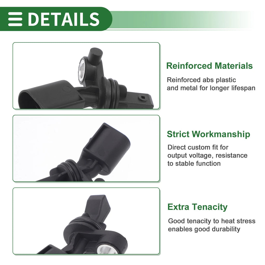 ABS Wheel Speed Sensor Rear Right Replacement for Audi A3 (1998–2001)