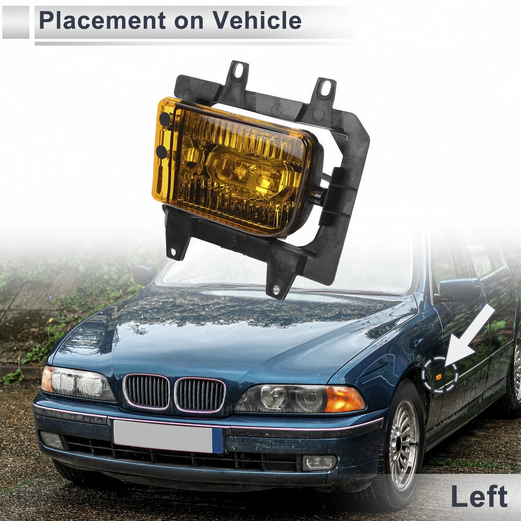 Left Front Bumper Side Marker Light Cover Replacement for BMW E30 (1984–1994)