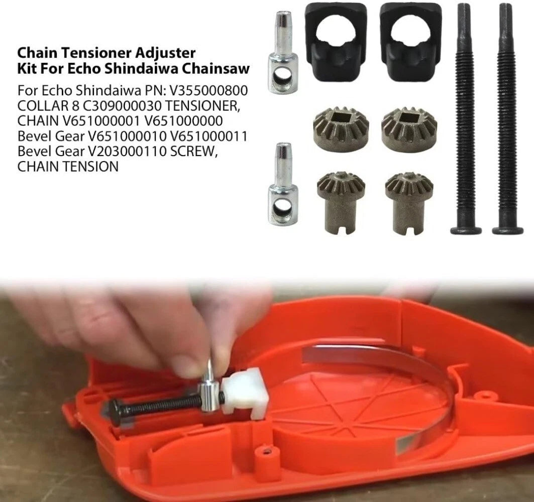 2 Sets Chainsaw Bar Tensioner Adjuster Kit for Echo CS-400/450/510