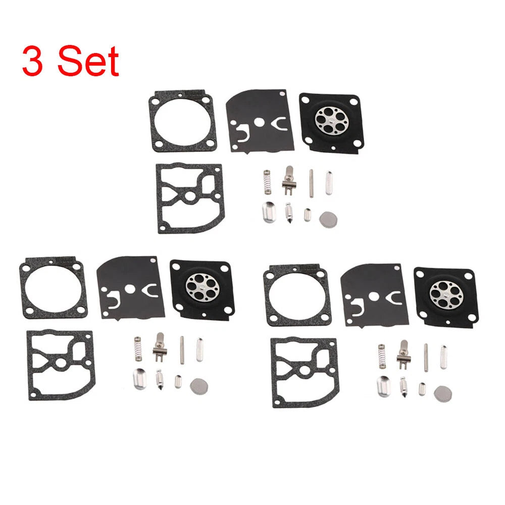 Set of 3 Carburetor Repair Kits RB-100 for STIHL HS45 FS55 FS38 BG45 ZAMA C1Q