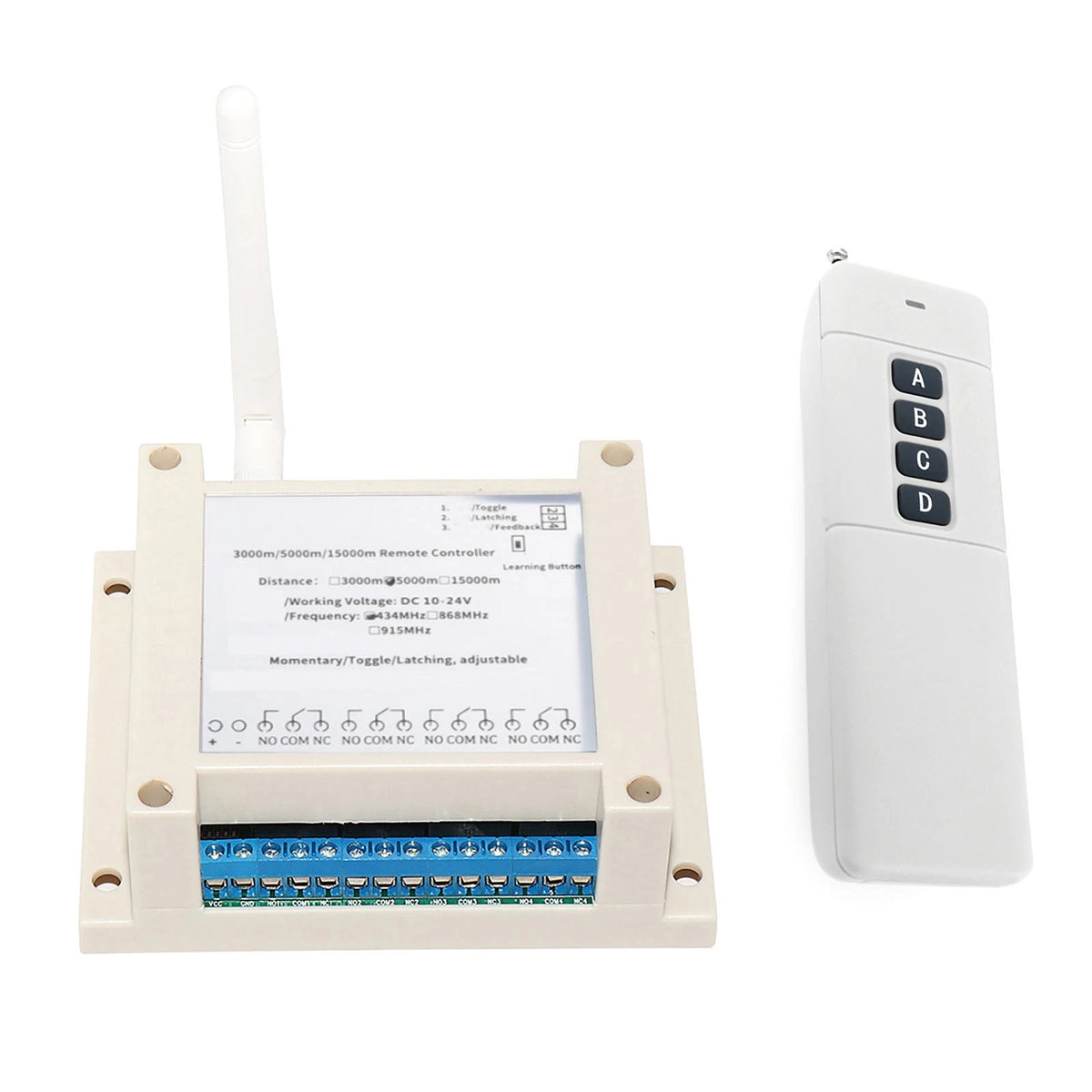 Wireless Bidirectional Remote Control 434M for Industrial Manufacturing