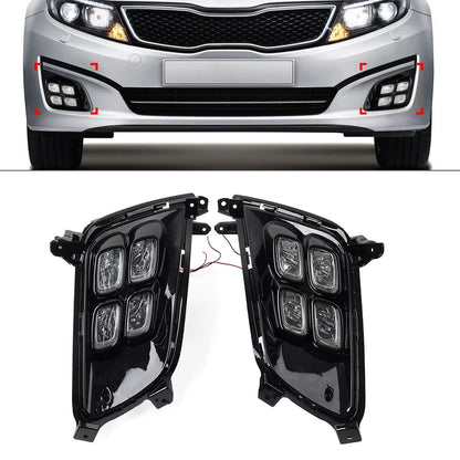 2X Daytime Running Light Fog Lamp for Kia Optima K5 (2014–2015)