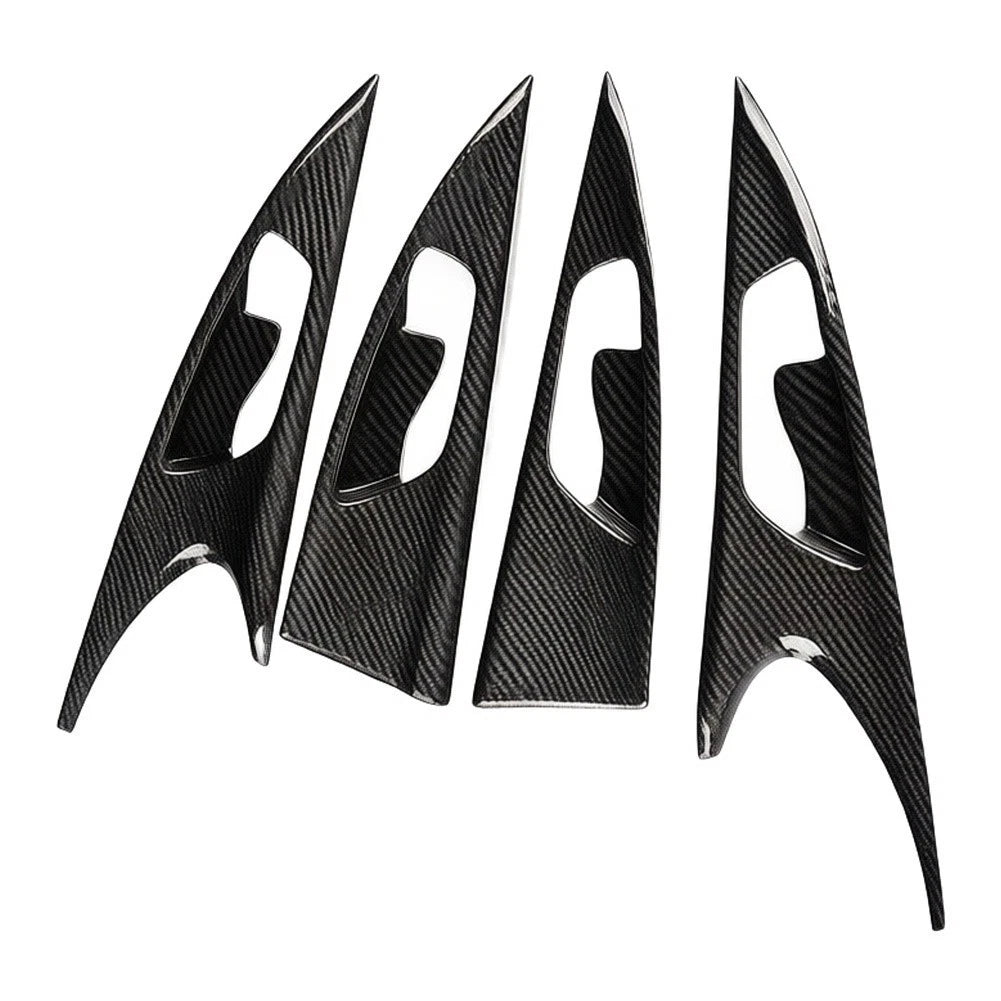 Carbon Fiber Door Decals for