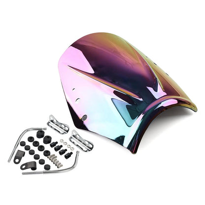 Universal Motorcycle Windshield Deflector Dark Iridium