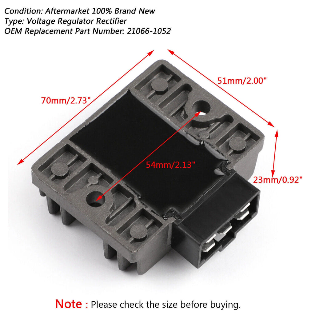 Voltage Regulator for Kawasaki KL250 KLR250 KL600 KLR600 (1984–2005) 5 Pins T9