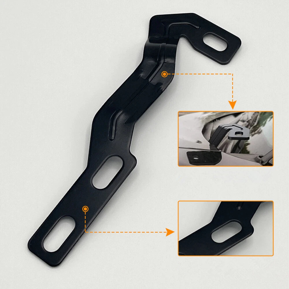 Pair Engine Hood Hinge Ditch Light Mounting Brackets For Toyota Tacoma 16-21