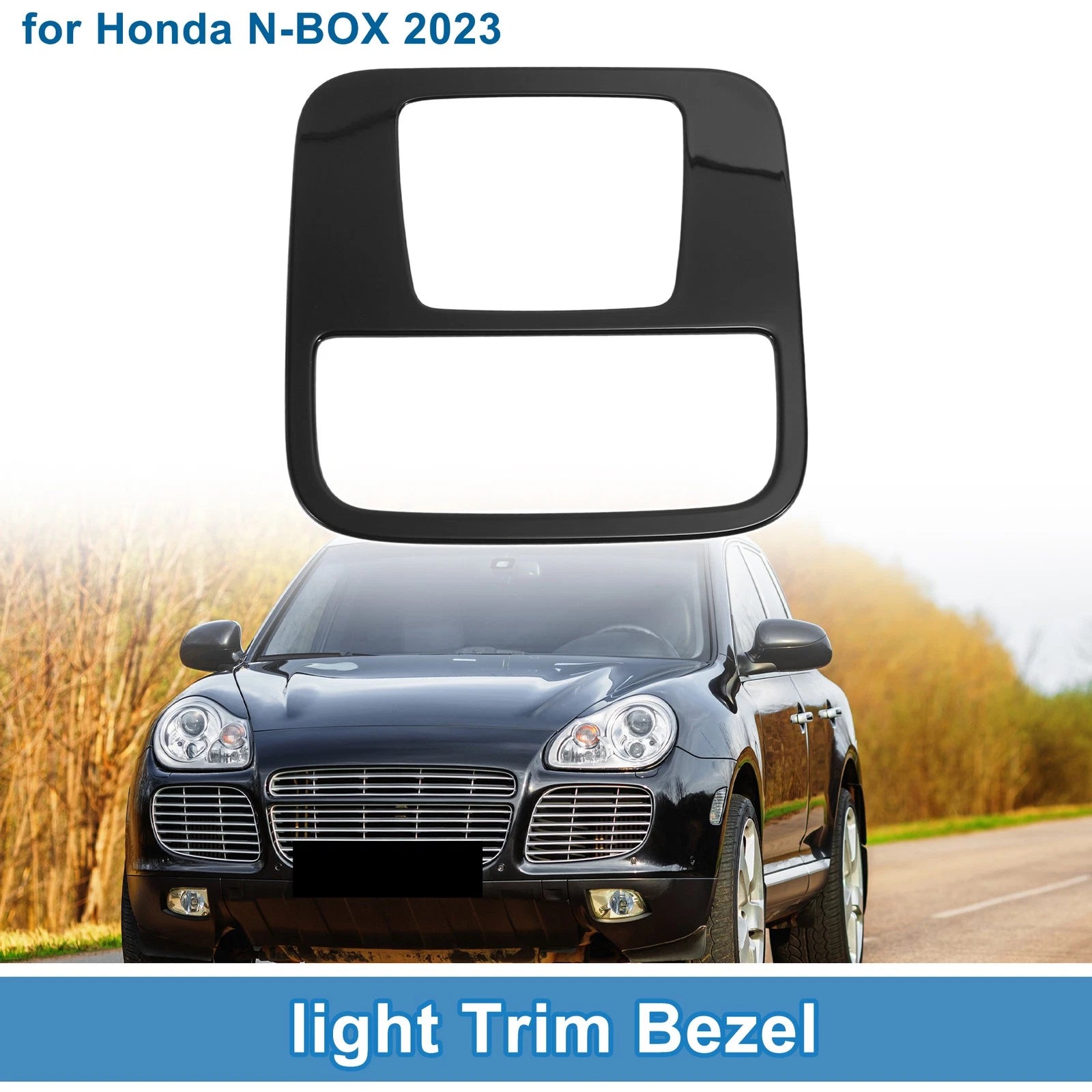 Front Row Light Trim Bezel for Honda N-BOX (2023) Black