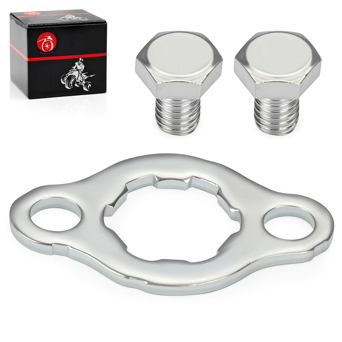 Engine Front Sprocket Retainer Plate w/Bolts for Honda ATC70 (1973–1974, 1978–1981)