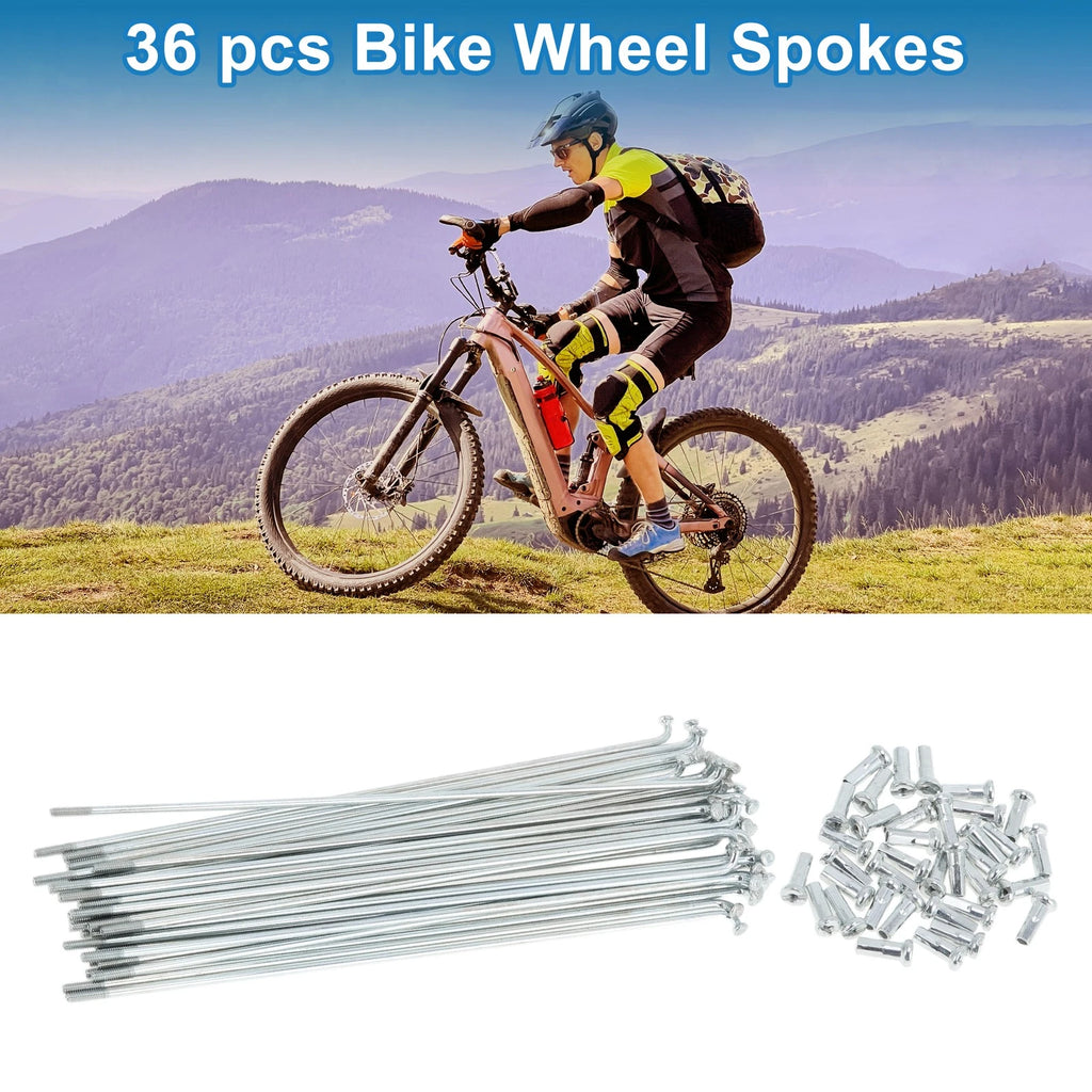 Bicycle Spokes Set 149mm Galvanized Carbon Steel for 14G Wheels
