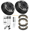 Rear Brake Drums & Shoes for Kawasaki Mule 2510 3000 3010 3020 4000 4010