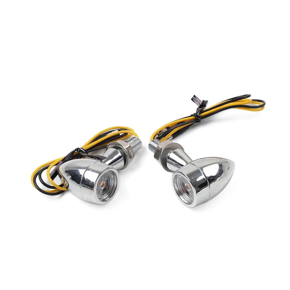 Motorcycle Mini Turn Signal Light Blinker For Bobber Cafe Racer