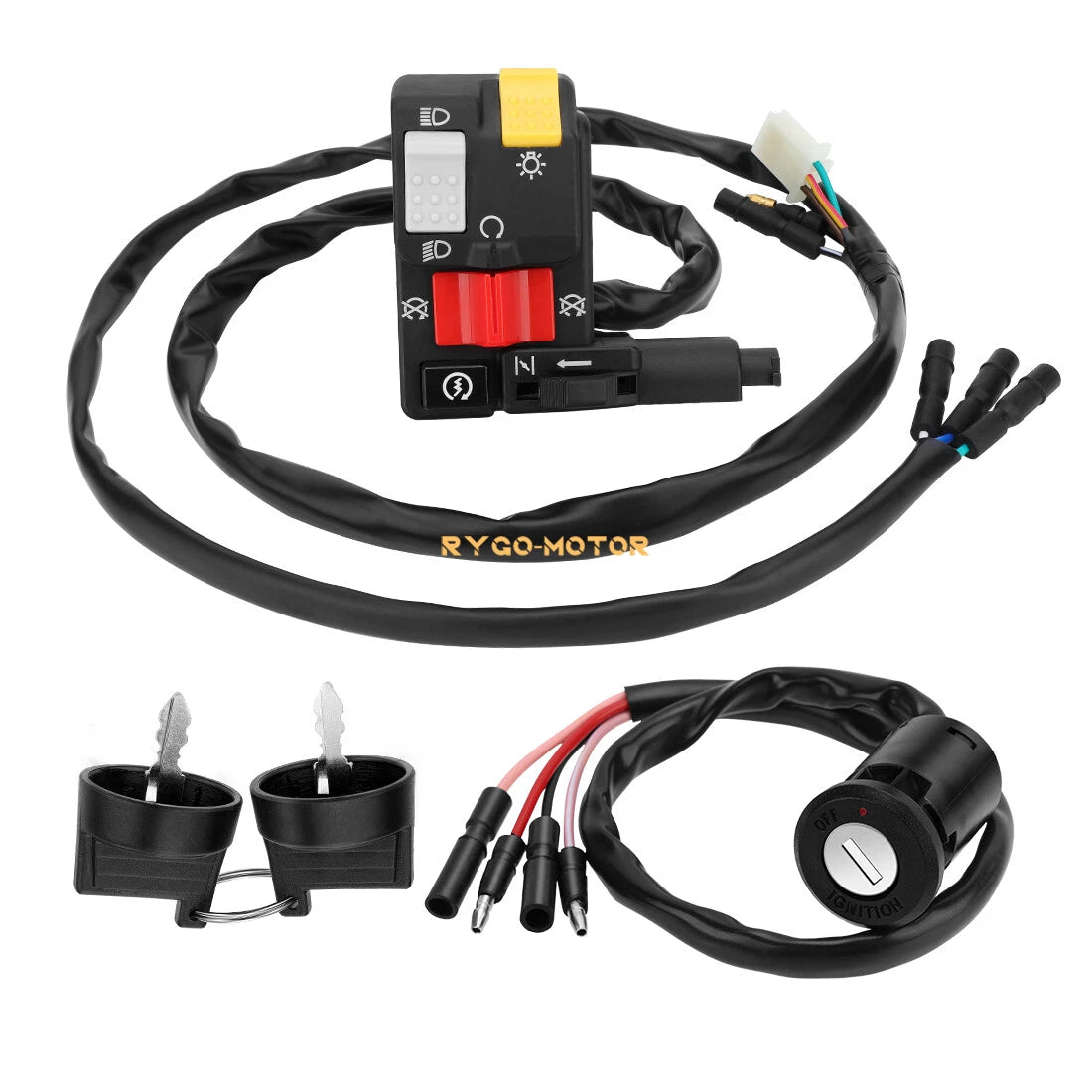 Handlebar & Key Switch for Honda FourTrax 300 TRX300/TRX300FW (1996–2000)