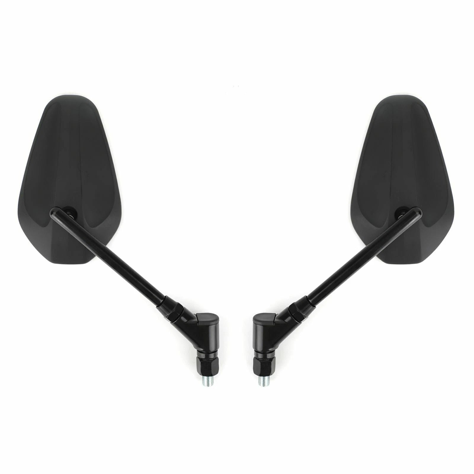 10MM Motorcycle Mirrors Pair for Universal Fit (Bike/Motorbike/Moped) Black