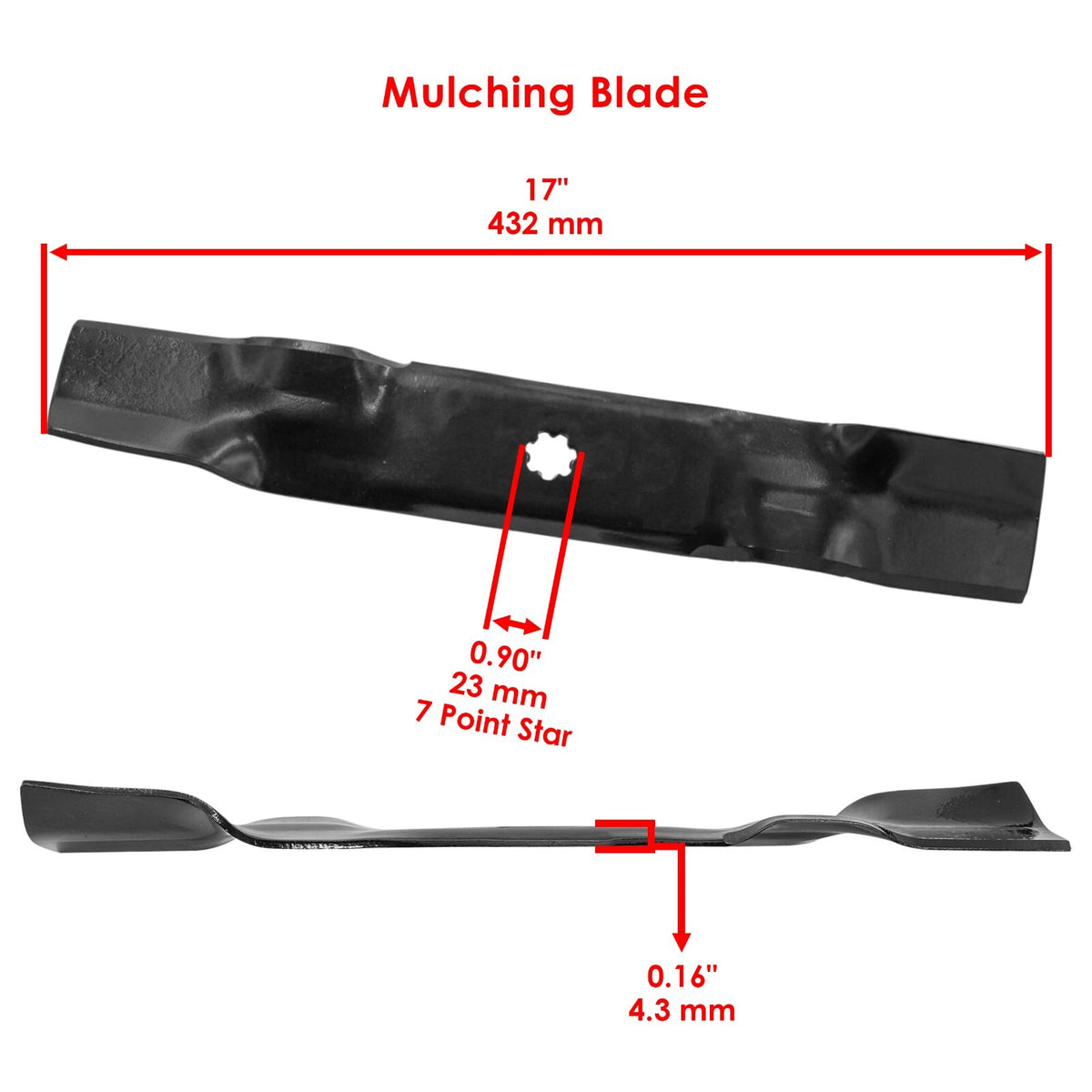 Deck Blade Replacement for John Deere LA145 LA155 LA165 X140 X165 (1990–2004)