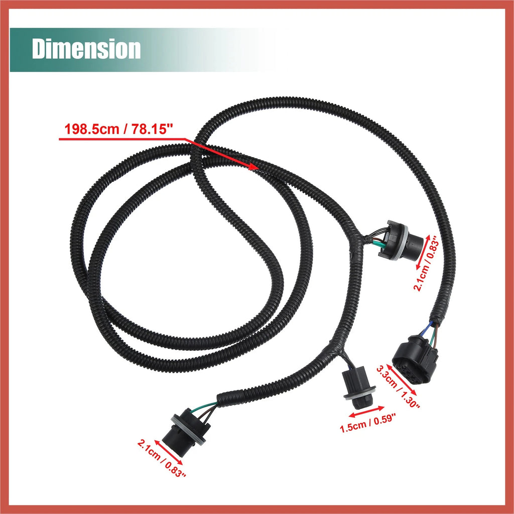 Tail Light Lamp Wiring Harness Socket for GMC (22869169) (Passenger Side)