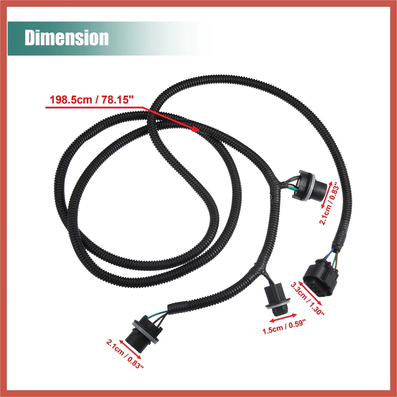 Tail Light Lamp Wiring Harness Socket for GMC (22869169) (Passenger Side)