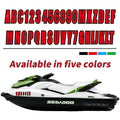 3" Boat Registration Letters & Numbers Decals A-Z 0-9 Red