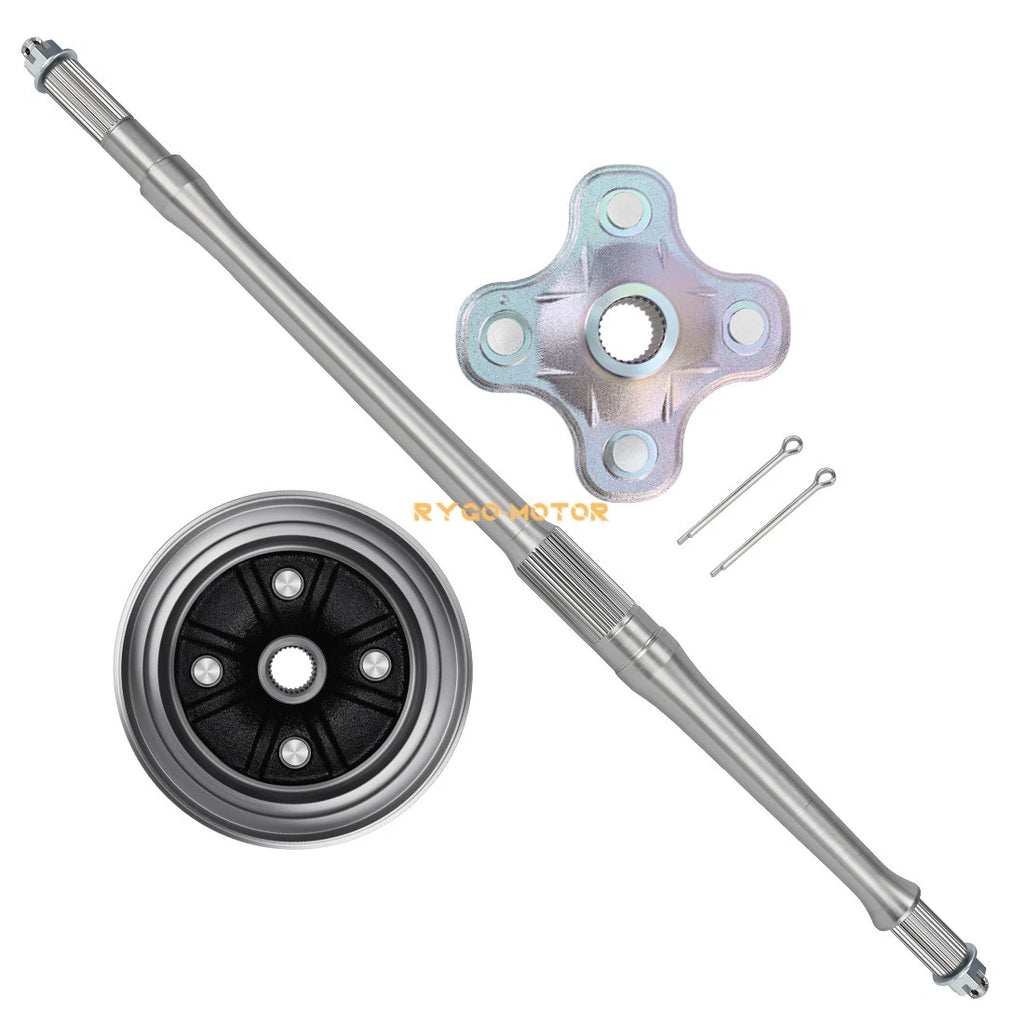 Set of 2 Rear Axle Shaft & Hub for Yamaha Big Bear 350 YFM350FW (1997–1999)
