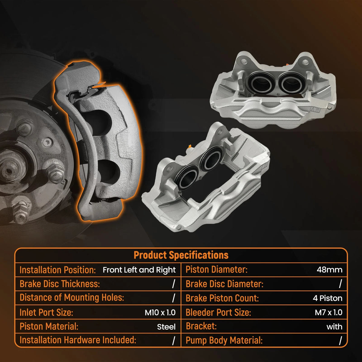 Brake Calipers Pair for Lexus GX460 (2010–2015) 19-6278