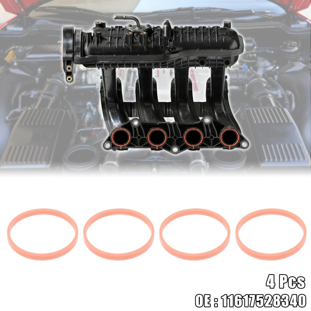 4pc Engine Intake Manifold Gasket Replacement for BMW Mini Cooper (2007–2015)