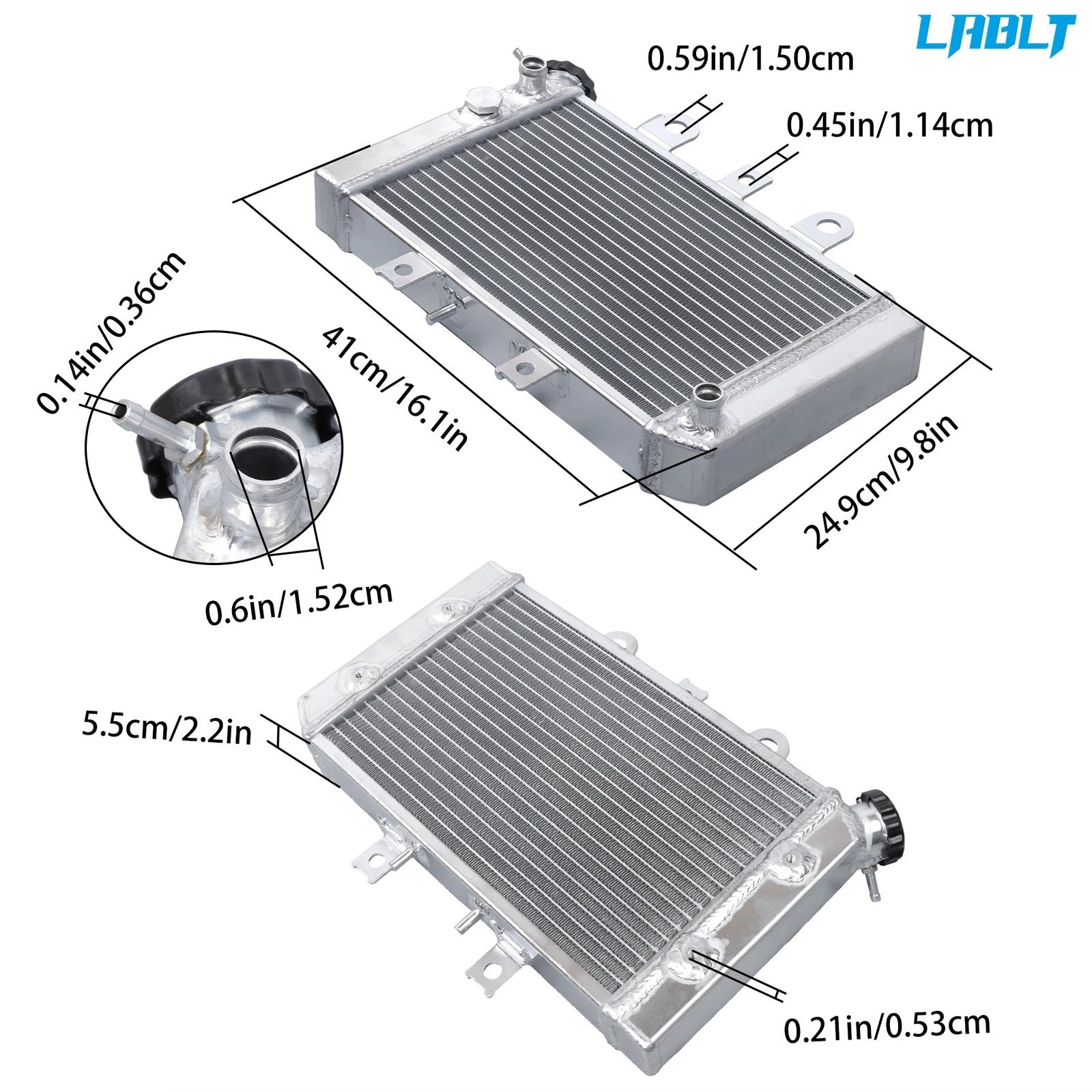 Aluminum Radiator for Polaris Predator 500 (2003–2006)
