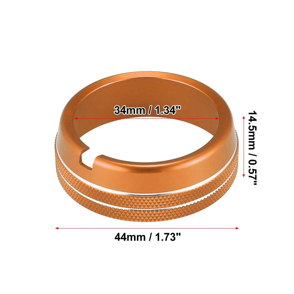 Headlight Switch Button Knob Ring Trim Cover for Dodge Ram (2010–2017) Orange