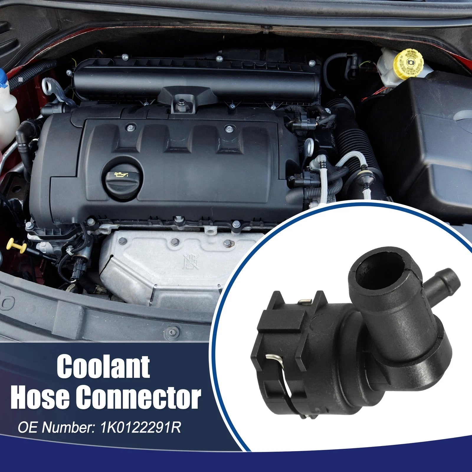 Radiator Coolant Hose Connector Pipe for Audi (2009–2016)