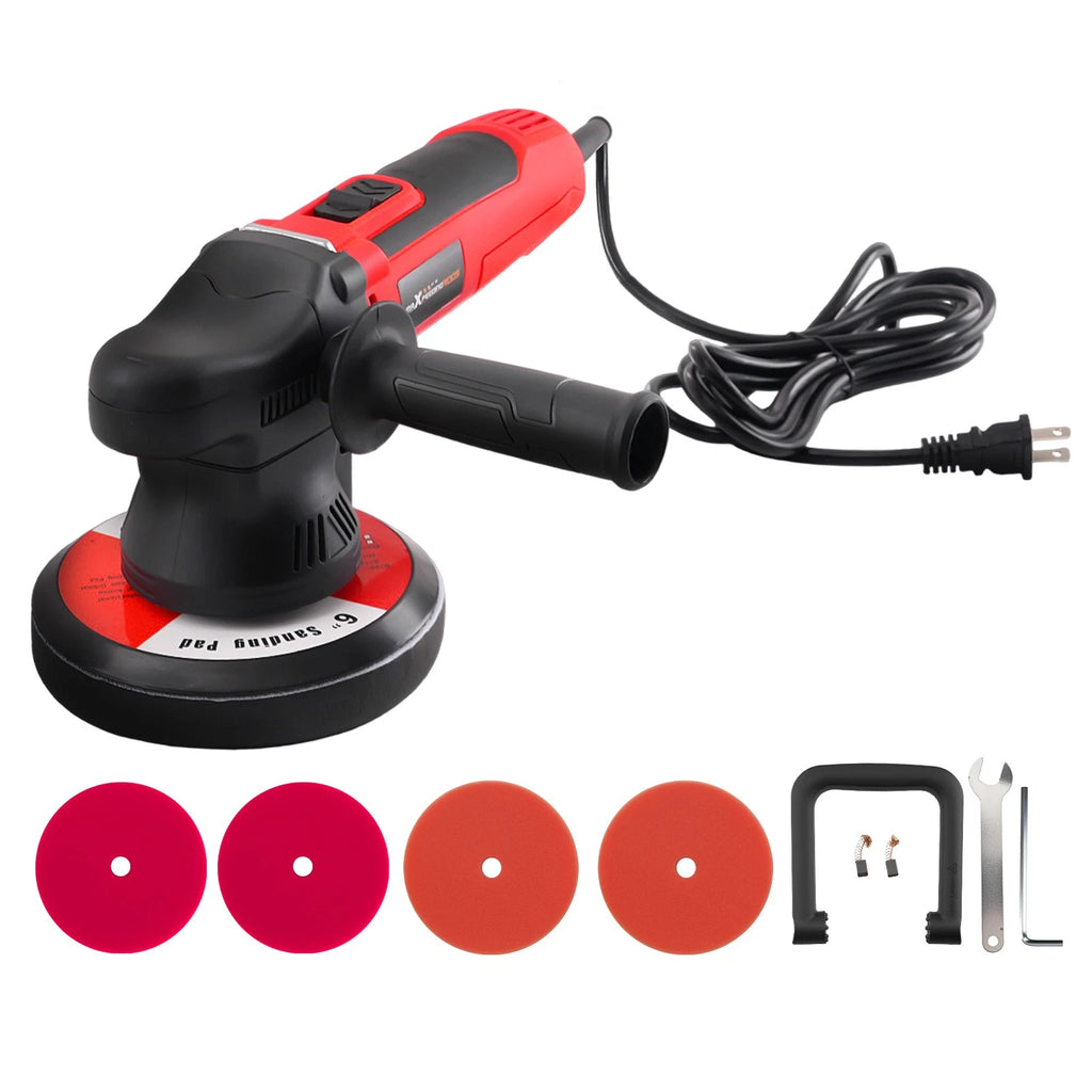 650W DA Car Buffer Polisher with 6" Backing Pad for Detailing (110V)