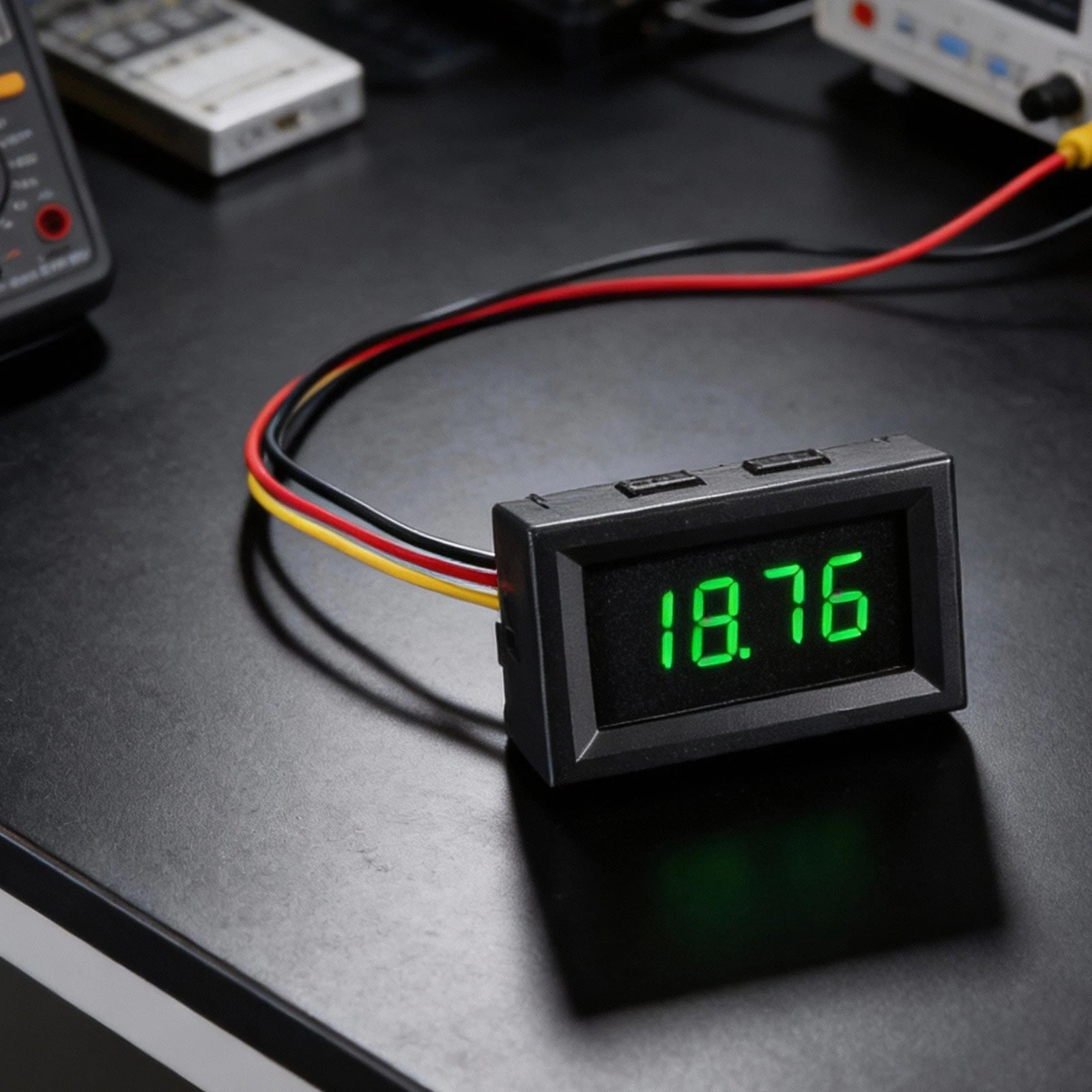 3-Wire Digital Voltmeter DC 036 Inch 4 Digit LED Voltage Tester (Universal)