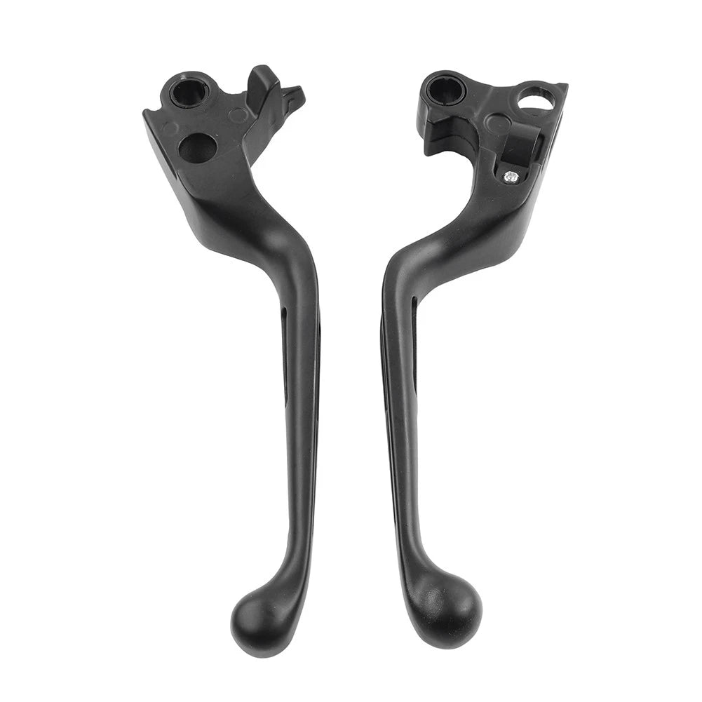 Brake Lever Set for Harley Davidson (1996–2017) - Slotted, Black
