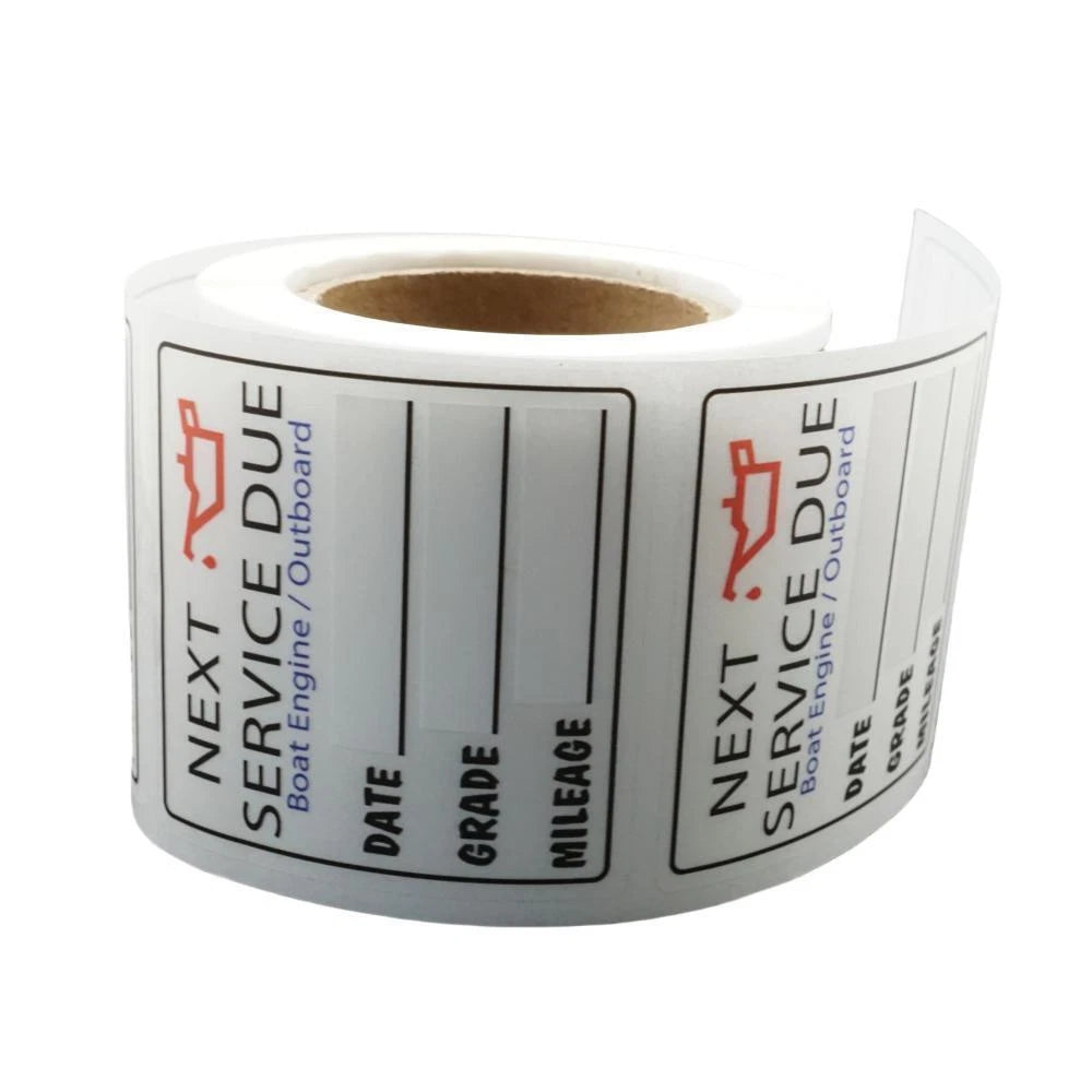 200 Pcs Oil Change Reminder Stickers for Service Due Decals