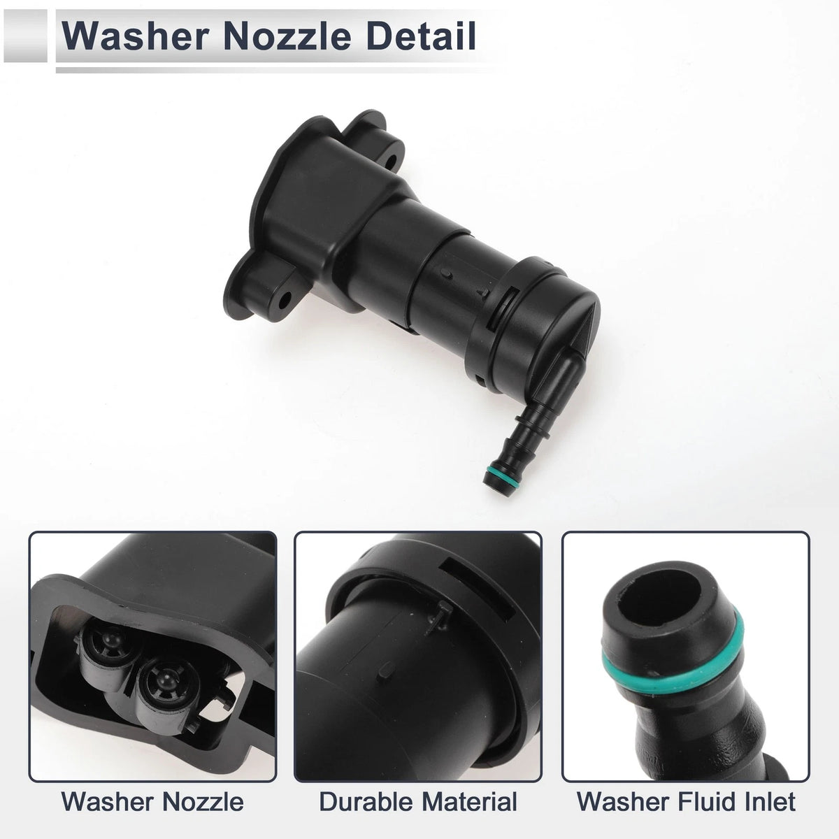 Front Driver Side Headlight Washer Nozzle for Audi A4 (2002–2008) No. 8E0955101G