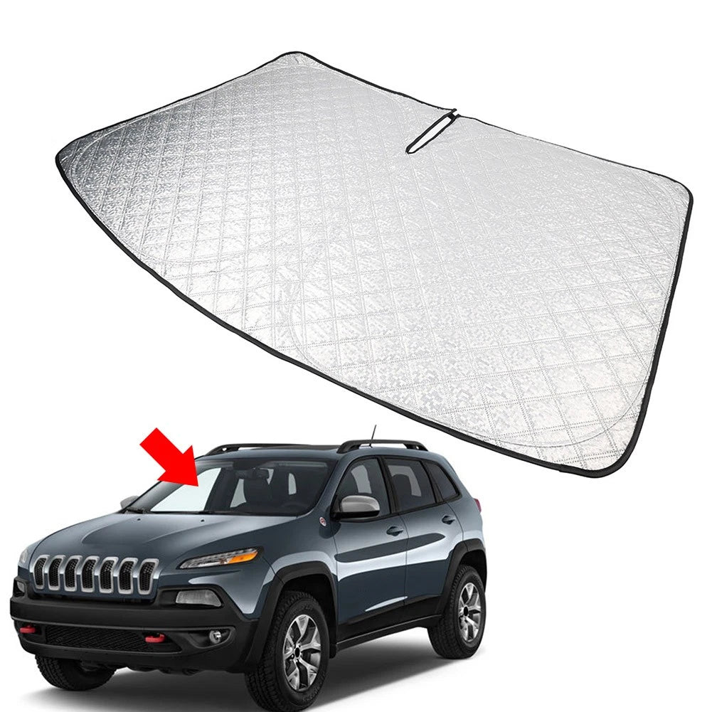 Foldable Windshield Sun Shade for Jeep Cherokee (2014–2021)