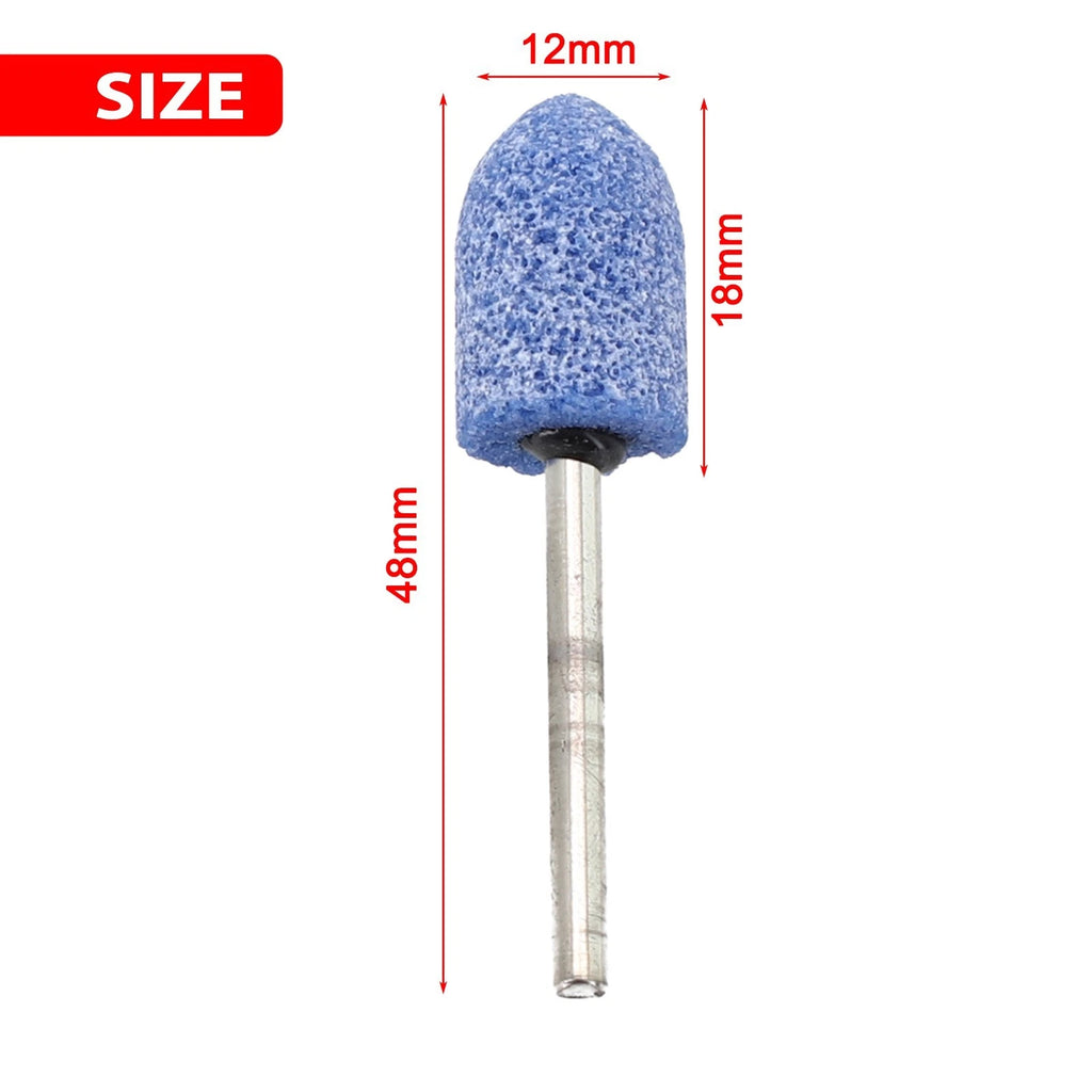 Abrasive Flat Head Mounted Wheel Set for Various Applications (3mm-12mm)