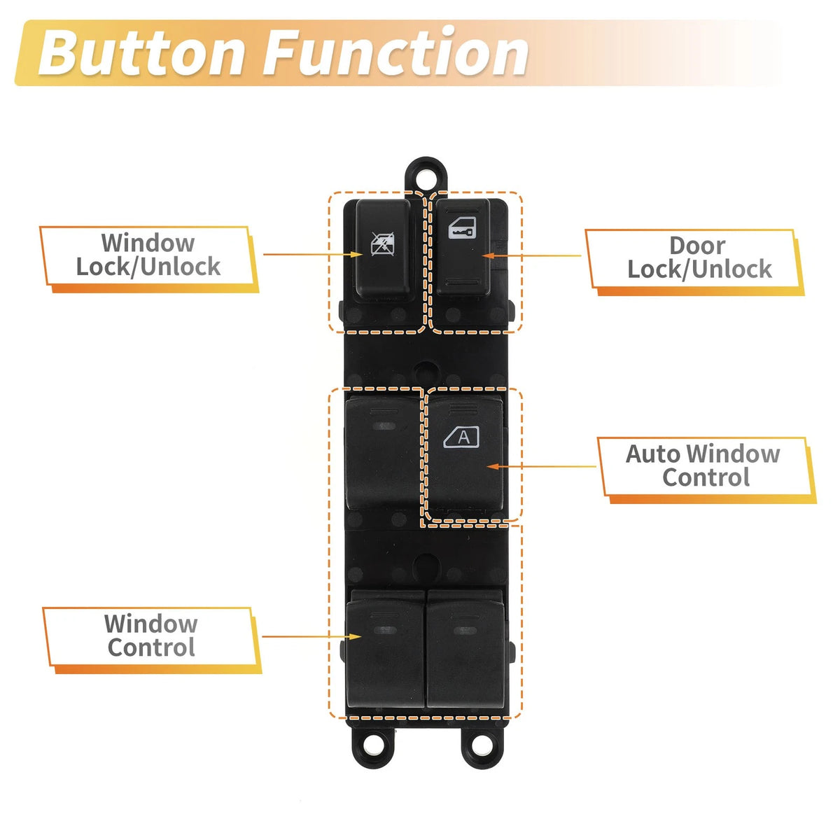 Power Window Switch for Nissan Frontier, Xterra (2005–2015)