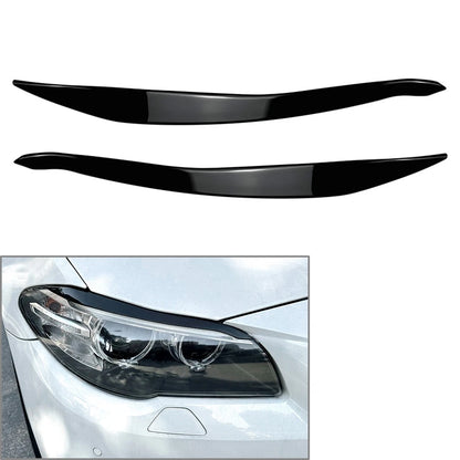 2X Front Headlight Eyelids for BMW 5 Series F10 F11 (2015–2017) Black