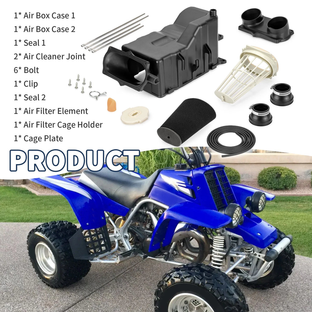2X Air Box Intake Case Cleaner Kit for Yamaha Banshee 350 (1987–2006) 2GU-14421-01-00