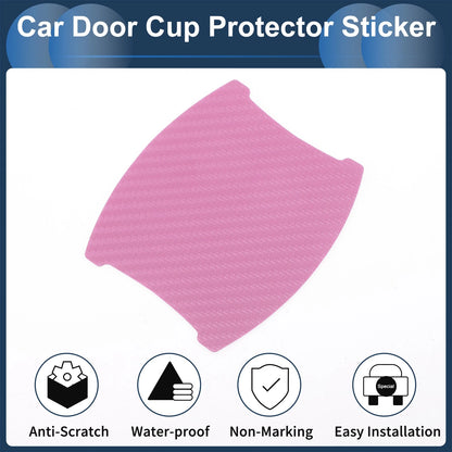 3D Car Door Handle Scratch Protector for Universal Vehicles (84x94mm)