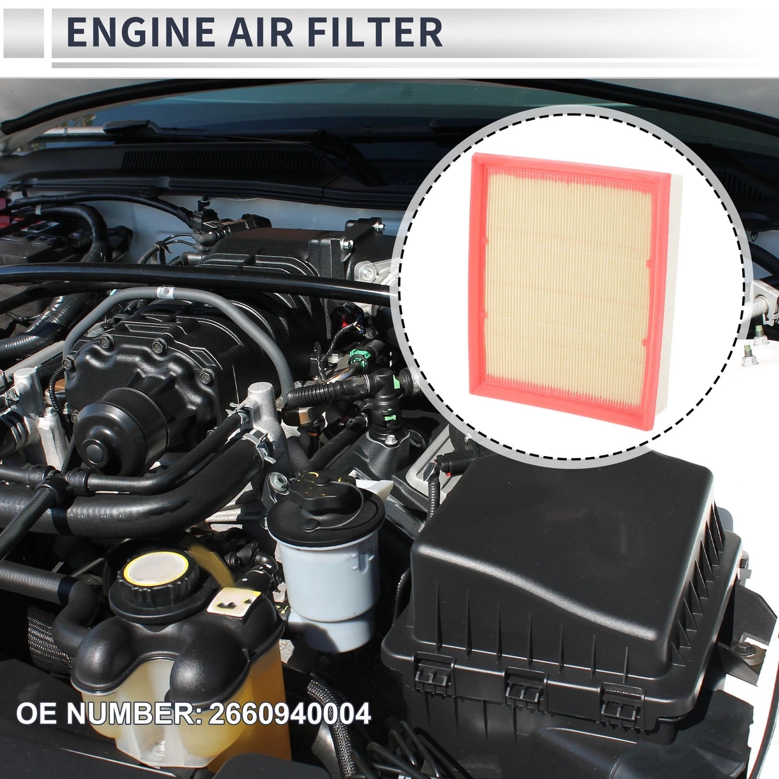 Engine Air Filter OEM Replacement for Mercedes-Benz A-Class (2004–2012)