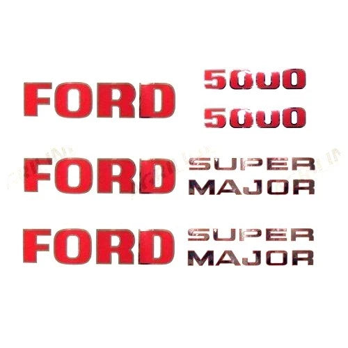 Decal Set for Ford 5000 Super Major Tractors