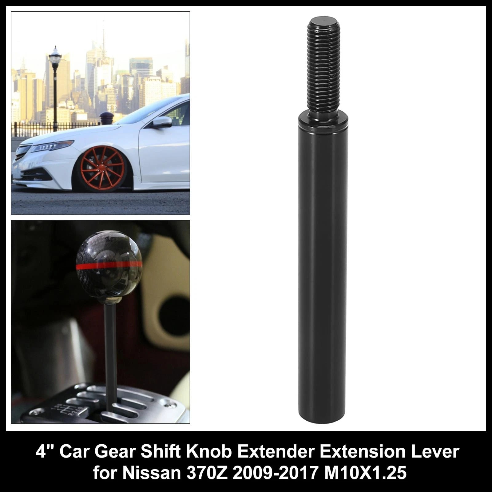 Gear Shift Knob Extender Lever for Nissan 370Z (2009–2017) M10X1.25